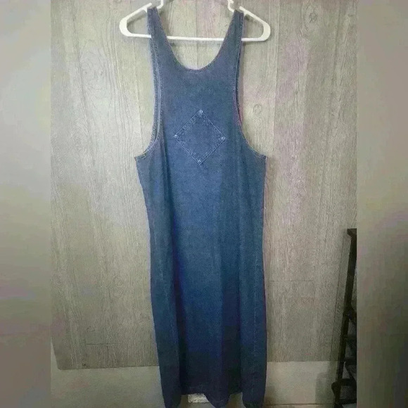 Boston Classics 1990s demin dressed with zipper pockets. Size 10. 100% cotton. - Picture 4 of 5